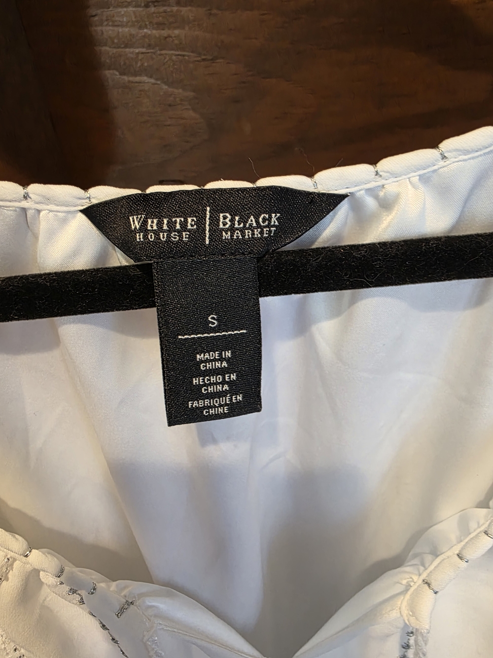 White House Black Market White V-Neck Tassel Smocked Mini Dress - Picture 8 of 9